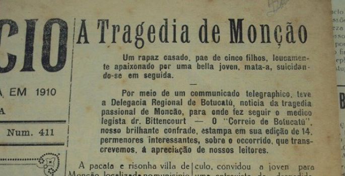 Jornal A Bigorna A narração de um crime passional na década de 30