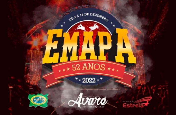 Confira a grade de shows da 52ª Emapa