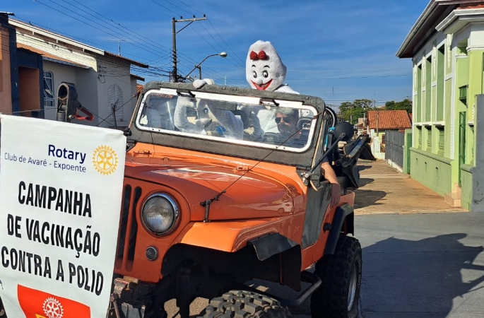 Rotary realiza campanha de combate à poliomielite em Avaré