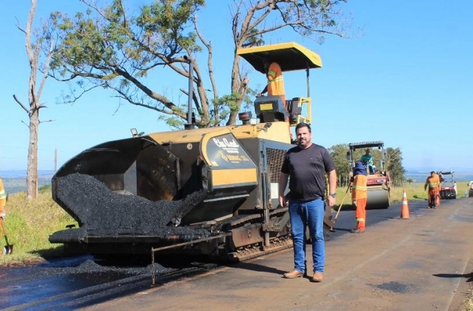 Obras para recapeamento da Estrada da Ponte Alta são iniciadas