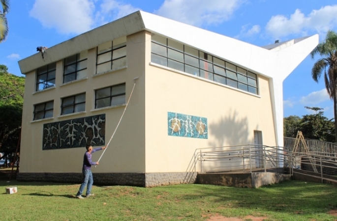 Destaque no centro de Avaré, Concha Acústica ganha nova pintura