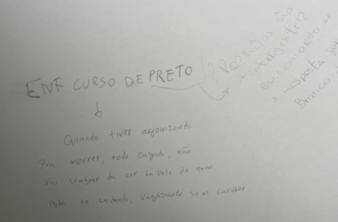 Banheiro da Unesp é alvo de pichação racista no interior de SP: 