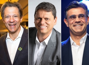 Datafolha: Rodrigo sobe e empata com Tarcísio em 2º; Haddad lidera