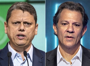 Ipec: Tarcísio tem 46%, e Haddad, 41%, em SP; brancos e nulos são 9%, e indecisos, 4%