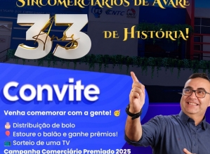 Sincomerciários Avaré celebra 33 anos de luta, conquistas e união