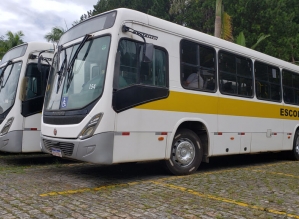 Ônibus escolares que apresentaram problemas passam por manutenção